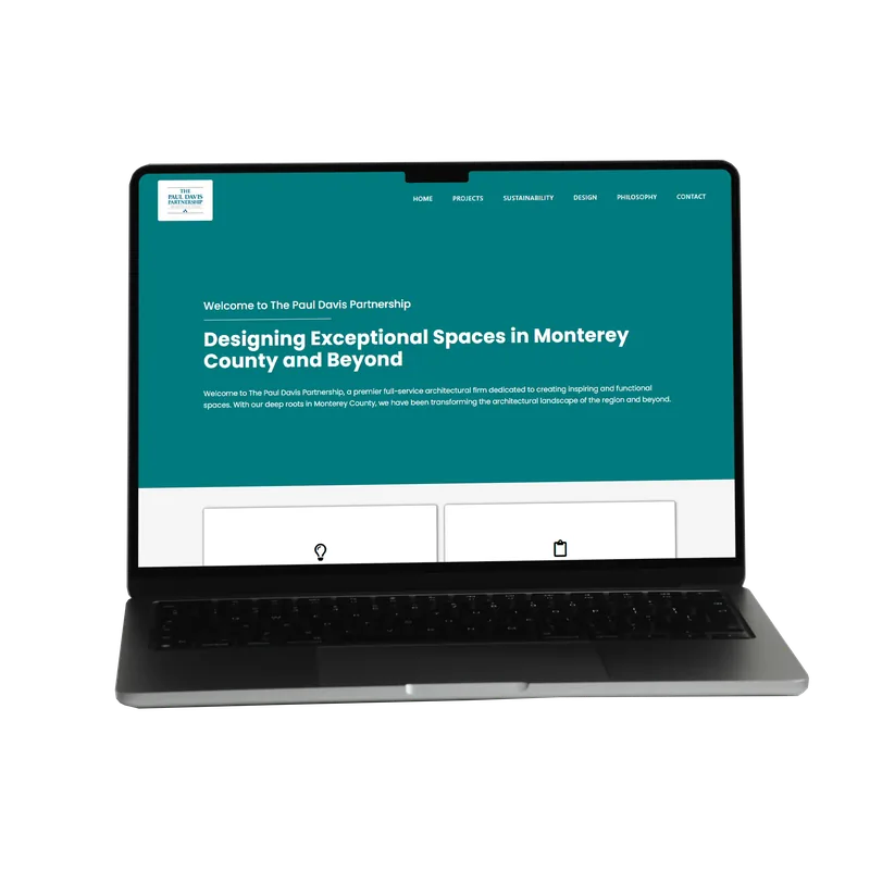 Paul Davis Partnership professional services website built by Ghosxt